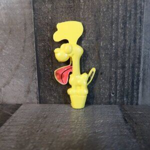 Odie Dog Garfield Vintage Moveable Pencil Topper 1983 80s Cereal Premium Toy